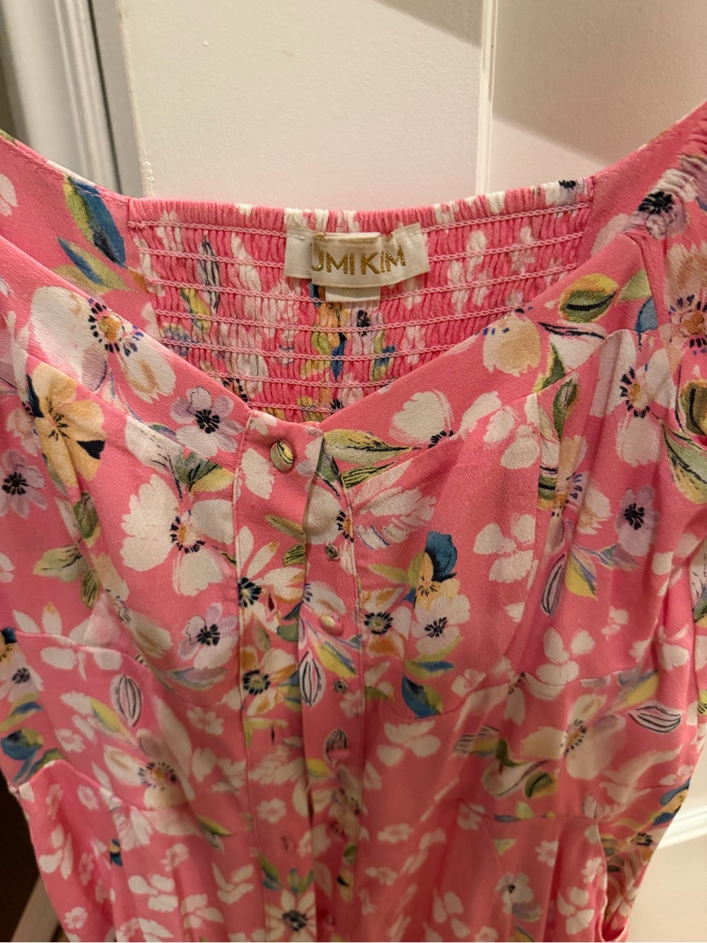 Yumi Kim Pink Floral Off-Shoulder dress